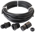 12-FT Nylon Tubing 1/8" Dia Includes Fittings AF30-3000BLK - Aeroflow