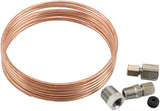 6-FT Copper Tubing 1/8" Dia Includes Stainless Fittings AF30-3007 - Aeroflow