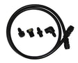 -4AN x 3ft Black Braided Line With Fittings Included AF30-4003BLK - Aeroflow