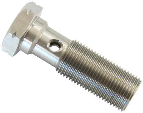 Banjo Bolt -3AN 7/16" x 20UNF Stainless 30mm Long AF300-04L - Aeroflow
