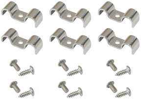 Dual Hardline Clamps 1 x 3/16" And 1 x 3/8" *Dual Sizes* 6pk AF300-06-01 - Aeroflow