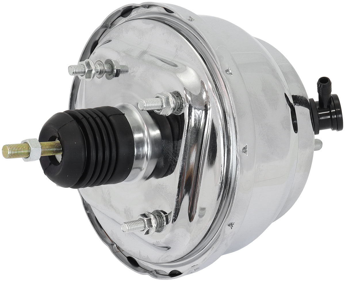 GM Brake Booster 8" Chrome Dual Diaphram AF300-106C - Aeroflow