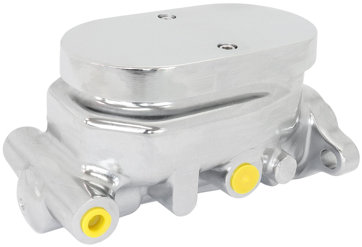 Brake Master Cylinder 1" Bore Cast Aluminium Chrome Smooth AF300-150 - Aeroflow