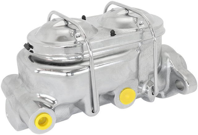 Brake Master Cylinder 1-1/8" Bore Cast Iron Chrome GM AF300-155 - Aeroflow