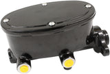 Brake Tandem Master Cylinder 1-1/8" Bore Cast Aluminium Black AF300-161BLK - Aeroflow