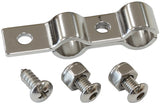 Dual Hardline Clamp 1 x 3/16" And 1 x 3/16" With Bracket AF301-03-03 - Aeroflow