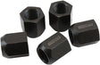 5/8"-18 Acorn Short Open Wheel Nuts Black (5 Pack) Nhraapproved - AF3012-2000 AF3013-2000 - Aeroflow