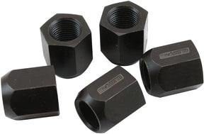 5/8"-18 Acorn Short Open Wheel Nuts Black (5 Pack) Nhraapproved - AF3012-2000 AF3013-2000 - Aeroflow