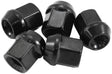 M12 x 1.25mm Acorn Short Open Wheel Nuts Black (5 Pack) AF3015-1000 - Aeroflow