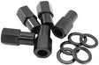 M12 x 1.50mm .750" Shank Open Wheel Nuts Black (5 Pack) AF3016-7000 - Aeroflow