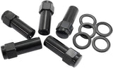 1/2"-20 1.38" Shank Closed Wheel Nuts Black (5 Pack) AF3022-9000 - Aeroflow