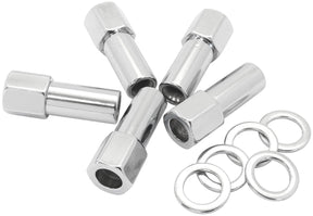 1.38 Shank Open Nuts 7/16 Chrome 7/16-20" Wheel (5) AF3031-9000 - Aeroflow
