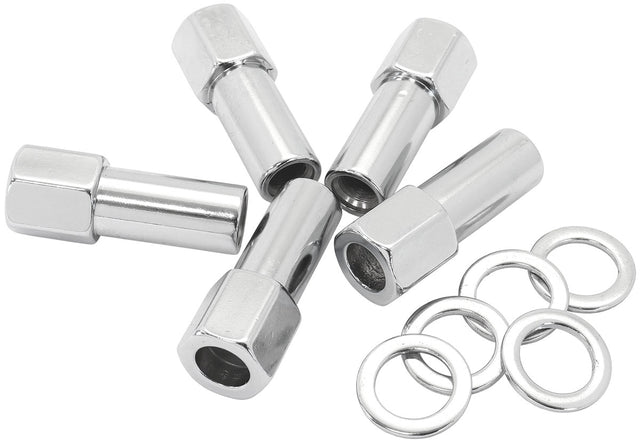 1.38 Shank Open Nuts 7/16 Chrome 7/16-20" Wheel (5) AF3031-9000 - Aeroflow