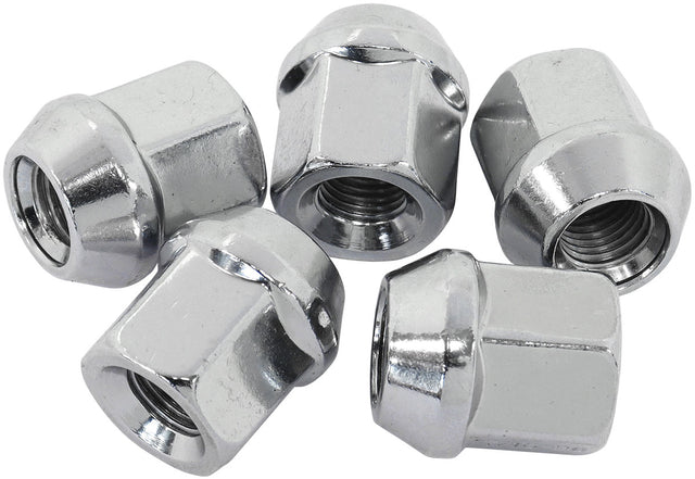 Acorn Short Open Nuts M12 x 1.25 Chrome M12 x 1.25mm Wheel (5) AF3035-1000 - Aeroflow