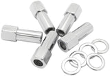 1.38 Shank Open Nuts M12 x 1.25 Chrome M12 x 1.25mm Wheel (5) AF3035-9000 - Aeroflow