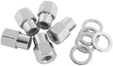 0.550 Shank Open Nuts M12 x 1.50 Chrome M12 x 1.50mm Wheel (5) AF3036-6000 - Aeroflow