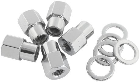 0.550 Shank Open Nuts M12 x 1.50 Chrome M12 x 1.50mm Wheel (5) AF3036-6000 - Aeroflow