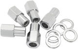 0.750 Shank Open Nuts M12 x 1.50 Chrome M12 x 1.50mm Wheel (5) AF3036-7000 - Aeroflow