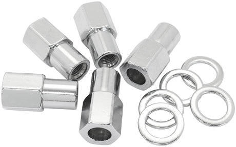 0.750 Shank Open Nuts M12 x 1.50 Chrome M12 x 1.50mm Wheel (5) AF3036-7000 - Aeroflow