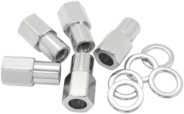 0.750 Shank Open Nuts M12 x 1.50 Chrome M12 x 1.50mm Wheel (5) AF3036-7000 - Aeroflow