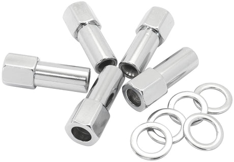 1.38 Shank Open Nuts M12 x 1.50 Chrome M12 x 1.50mm Wheel (5) AF3036-9000 - Aeroflow