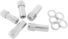 1.38 Shank Closed Nuts M12 x 1.2 Chrome M12 x 1.25mm Wheel (5) AF3045-9000 - Aeroflow