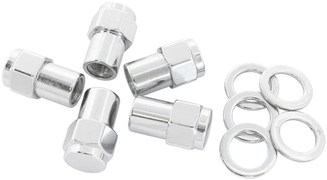 0.550 Shank Closed Nuts M14 x 1.50mm Chrome Wheel (5) AF3048-6000 - Aeroflow