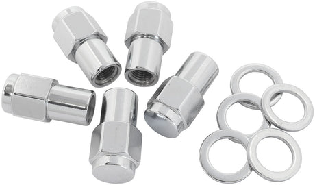 0.750 Shank Closed Nuts M14 x 1.50mm Chrome Wheel (5) AF3048-7000 - Aeroflow