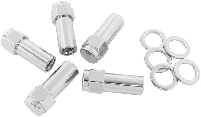 1.38 Shank Closed Nuts M14 x 1.5 Chrome M14 x 1.50mm Wheel (5) AF3048-9000 - Aeroflow