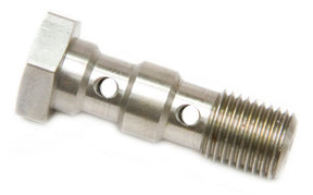 Double Banjo Bolt 3/8 X24 Stainless 31mm Long AF305-03 - Aeroflow
