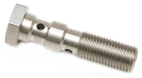 Double Banjo Bolt 3/8 X24 Stainless 40mm Long AF305-03L - Aeroflow
