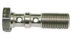 Double Banjo Bolt 7/16-20 Stainless 30mm Long AF305-04 - Aeroflow