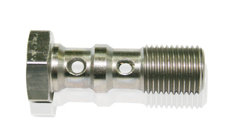 Double Banjo Bolt M10 x 1.00mm Stainless 30mm Long AF306-03 - Aeroflow