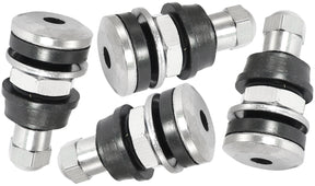 Bolt In Wheel Valve Stems 4 Pack Chrome 7/16" 5/8" Holes AF3060-0000 - Aeroflow