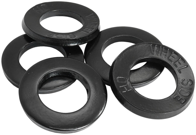 Large Wheel Nut Washer Weld Black 1.250 OD 0.695 ID 5 Pack AF3070-0021 - Aeroflow