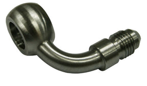 -4AN 90 Deg Banjo 12mm Stainless AF309-04 - Aeroflow