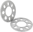 Slip On Wheel Spacers 1/4" 6.3mm Pair Alloy 4 x 4.5" Bc AF3100-0005 - Aeroflow