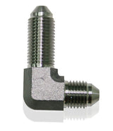 Stainless -4AN Bulkhead 90 Deg Stainless Nut Separate AF323-04 - Aeroflow