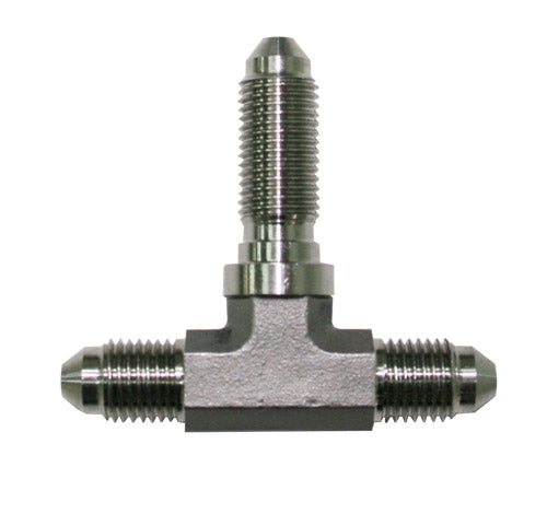 Stainless -3AN Bulkhead Tee Stainless Nut Separate AF324-03 - Aeroflow