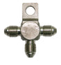 Stainless -3AN Tee With Mount Stainless With Mount Hole AF326-03 - Aeroflow