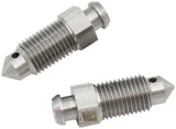 Bleed Nipple 3/8-24 Pair Stainless Brake Bleeder AF333-03 - Aeroflow