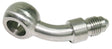 -4AN 45 Deg Male 7/16" Banjo Stainless Steel AF335-04 - Aeroflow