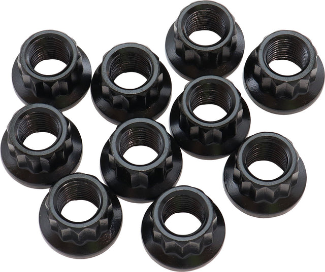 M11 x 1.25 Nut 20.8mm Head 14m10 Pack M11 x 1.25 12 Point Head 8740 AF34-05-0010 - Aeroflow