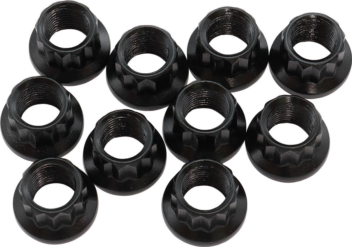M12 x 1.25 Nut 20.9mm Head 14m10 Pack M12 x 1.25 12 Point Head 8740 AF34-07-0010 - Aeroflow
