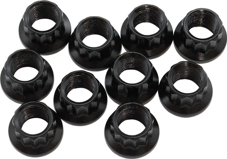 M12 x 1.25 Nut 20.9mm Head 14m10 Pack M12 x 1.25 12 Point Head 8740 AF34-07-0010 - Aeroflow