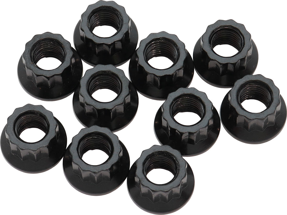 5/16" UNF Nut .620" Head 7/16"10 Pack 5/16"-24 12 Point Head 8740 AF34-24-0010 - Aeroflow