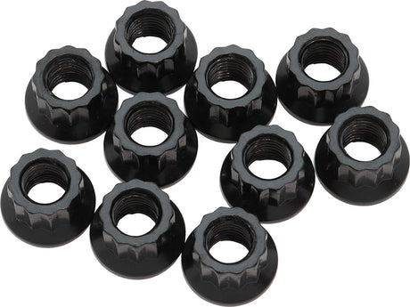 5/16" UNF Nut .620" Head 7/16"10 Pack 5/16"-24 12 Point Head 8740 AF34-24-0010 - Aeroflow
