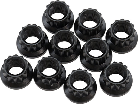 3/8" UNF Nut .615" Head 7/16" 10 Pack 3/8"-24 12 Point Head 8740 AF34-28-0010 - Aeroflow
