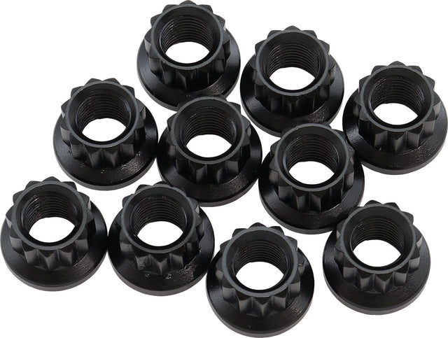3/8" UNF Nut .700" Head 1/2" 10 Pack 3/8"-24 12 Point Head 8740 AF34-28-0011 - Aeroflow