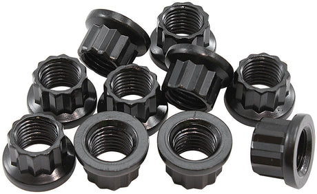 7/16" UNF Nut .720" Head 1/2" 10 Pack 7/16"-20 12 Point Head 8740 AF34-30-0010 - Aeroflow